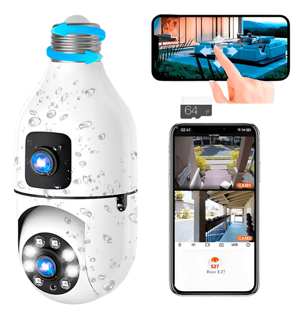 Cámara Seguridad 360° – Doble Lente